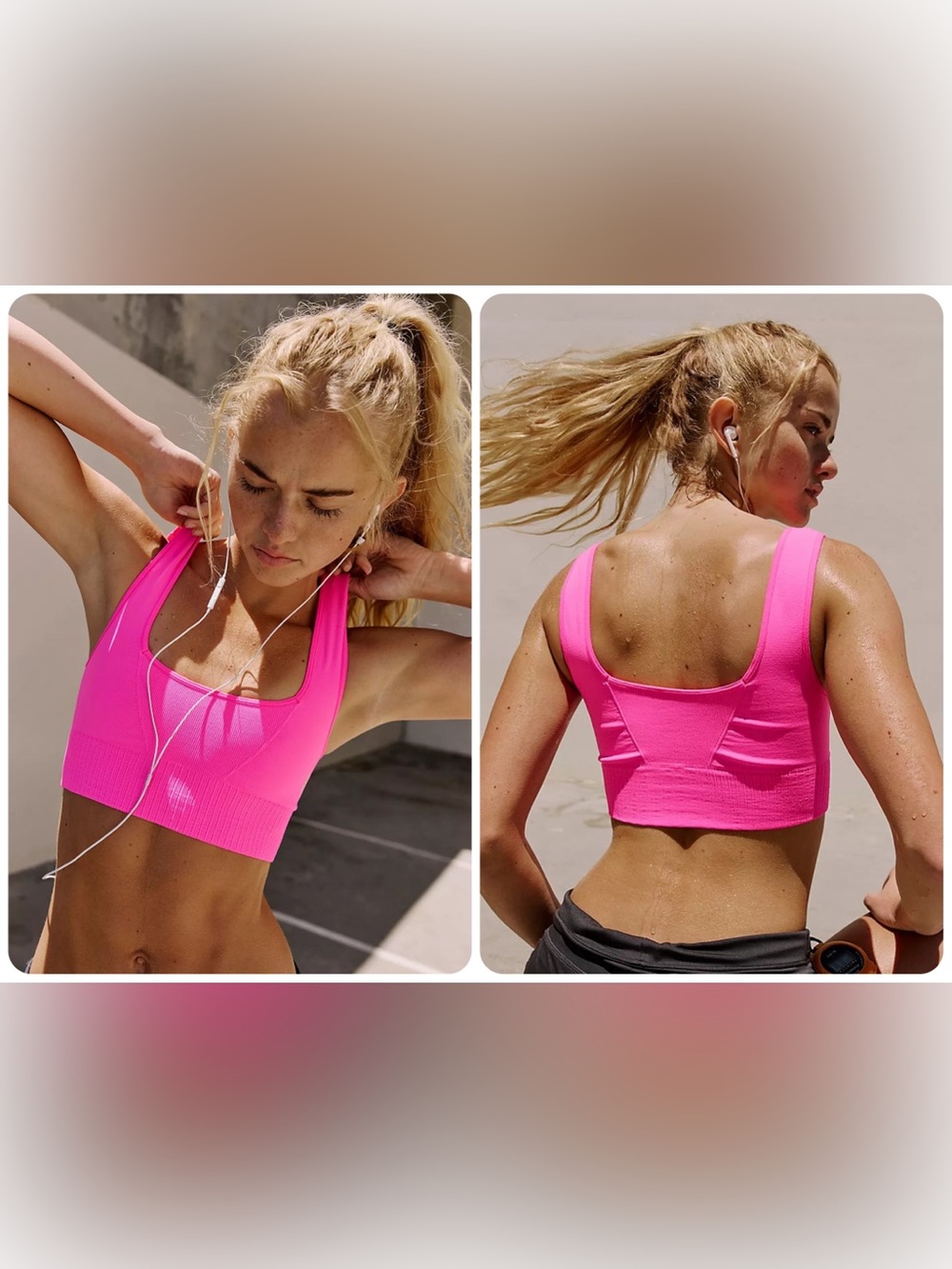 FP Movement by Free People Good Karma Square-Neck Bra